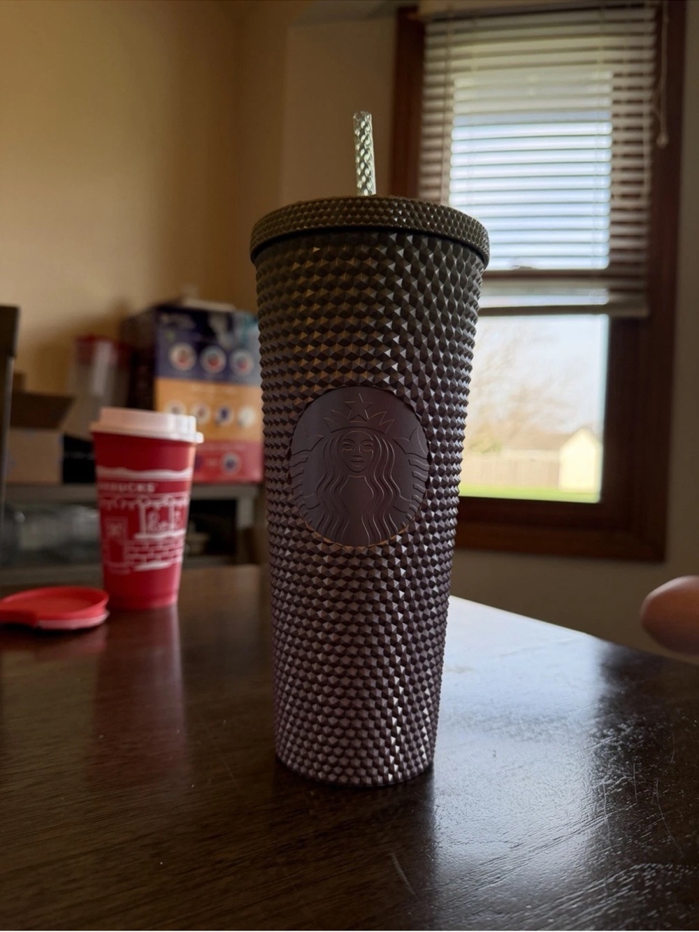Starbucks Studded Tumbler - Green & Purple Ombré